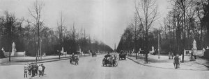 بانوراما Sieges-Allee (b / w photo) بواسطة مصور فوتوغرافي ألماني