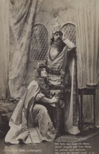 إنتاج أوبرا ريتشارد فاغنر "Lohengrin" (صورة أبيض وأسود) بواسطة مصور فوتوغرافي ألماني