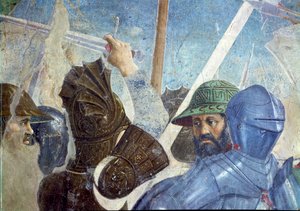 أسطورة الصليب الحقيقي ، معركة هرقل و Chosroes ، تفاصيل الجنود ، أكملت 1464 فريسكو