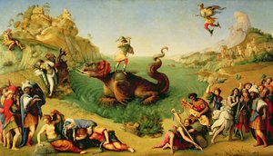 Perseus Rescuing Andromeda ، حوالي 1510-13 (قماش زيتي)