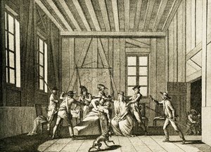 اغتيال جان بول مارات عام 1793 (نقش)