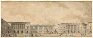 قدم مشروع إعادة بناء قصر فرساي الأول إلى الملك لويس السادس عشر ، ج. 1785. بواسطة بيير أدريان باريس