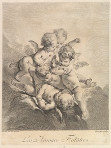 أطفال يلعبون ، 1750.