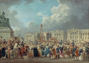 إعدام في ساحة الثورة ، ج. 1793.