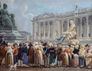 معرض بيير نيكولا بيرين في ساحة الثورة ، 29 Vendémiaire ، ج. 1793.