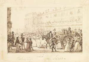 يقود روبسبير وشركاؤه إلى إعدامهم ، 1794