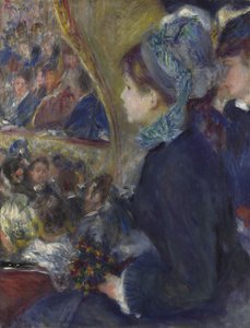 في مسرح La Première Sortie ، 1876-1877 بواسطة بيير أوغست رينوار