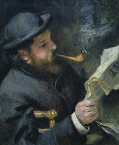 كلود مونيه (1840-1926) يقرأ صحيفة 1872