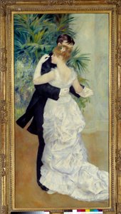 الرقص لديه المدينة. لوحة لبيير أوغست رينوار (1841-1919) تمثل سوزان فالادون وبول لوت بواسطة بيير أوغست رينوار