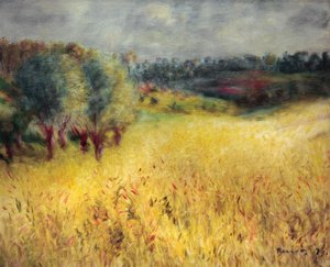 حقل الذرة بواسطة Pierre Auguste Renoir