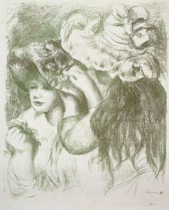 Hat Pin، اللوحة الأولى؛ لو شابو إبينجل ، العرض الأول ، c.1897 بواسطة بيير أوغست رينوار