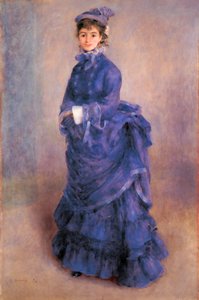 "La Parisienne" ، صورة شخصية للسيدة هنرييت هنريوت ، الممثلة الفرنسية والموديل المفضل للرسام بواسطة بيير أوغست رينوار