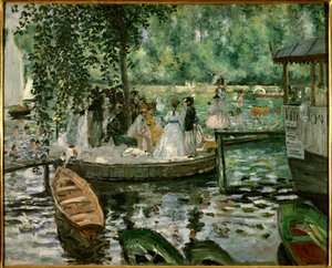 La grenouillere لوحة لبيير أوغست رينوار (1841-1919) 1869 متحف ستوكهولم الوطني بواسطة بيير أوغست رينوار