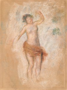 دراسة رقص امرأة Faun من أجل "Oedipus Rex" ، ج. 1900 بواسطة بيير أوغست رينوار