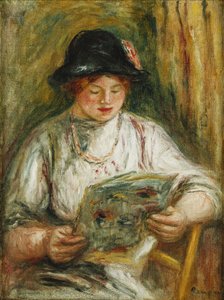 قراءة المرأة؛ قراءة المرأة ، ج .1910-12 بواسطة بيير أوغست رينوار