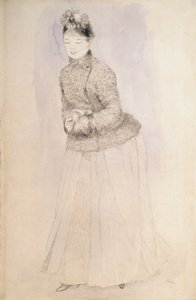 امرأة مع إفشل ، c1883-c1884. بواسطة بيير أوغست رينوار