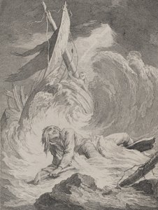 غرق سفينة لازاريل عند عودته من الهند ... ، كاليفورنيا. 1717-60. بواسطة بيير أفلين