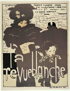 ملصق صحفي لـ "La Revue blanche". صورة لميسيا سيرت (1872-1950) (؟). عمل فني لبيير بونارد (1867-1947) بواسطة بيير بونارد