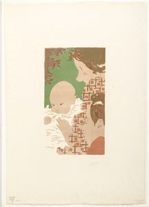 أندريه تيراس مع ابنه جان وشقيقه بيير بونارد Scène de famille بواسطة بيير بونارد