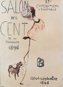 ملصق إعلاني عن المعرض الثالث والعشرون لصالون المركز 1896
