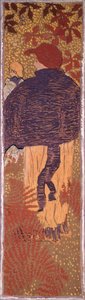 امرأة في كيب ، واحدة من أربع لوحات للنساء في الحديقة ، 1891 (زيت على ورق على قماش) بواسطة بيير بونارد