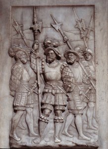 الجنود تفاصيل النقوش البارزة لقبر فرانسوا الأول (1494 - 1547) أدركها بيير بونتمبس (1505 / 1510-1568 / 1570)