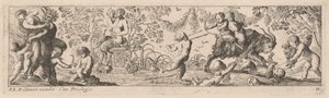 سهام الرماية Putti و Satyrs بواسطة بيير بريبيت