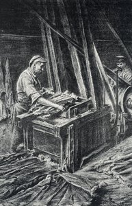 Peausserie, le corroyage: أعمال جلدية، وتنعيم جلود الحيوانات في نقش أكمل من مجموعة بيير كالميت الخاصة بواسطة بيير كالميتيس
