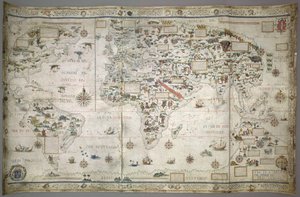 إضافة خريطة العالم MS 24065 (Planisphere) بواسطة بيير ديسكالييه