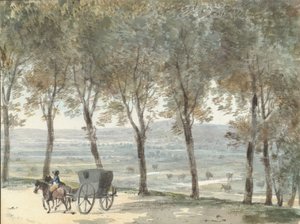 كراسة رسم لرحلة إلى Château d'Eu ، ١٨١١. بواسطة بيير فرانسوا ليونارد فونتين