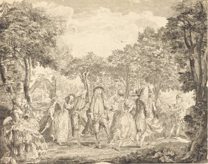 باليه في دار الأوبرا ، 1761. بواسطة بيير فرانسوا باسان