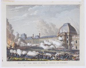 اقتحام قصر التويلري في 10 أغسطس 1792 ، ج. 1800