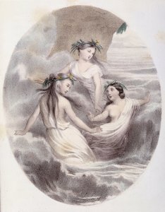Les Ondines - في "Les Femmes mythologiques" ، رسومات بواسطة G. Staal ، بواسطة Mery و Cte Foelix ، Ed. G. de Gouet