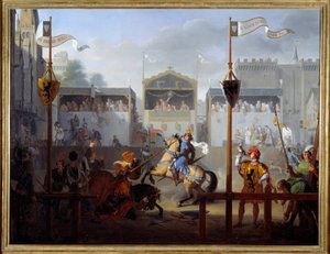 بطولة في القرن الرابع عشر. لوحة بيير هنري ريفيل (1776-1842) بواسطة بيير هنري ريفيل