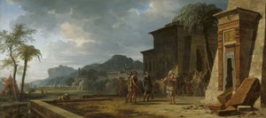الإسكندر عند قبر كورش العظيم ، 1796 بواسطة بيير هنري دي فالنسيان