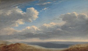 دراسة الغيوم فوق الرومان كامباجنا ، ج. 17821785. بواسطة بيير هنري دي فالنسيان