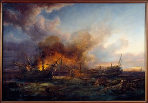 معركة المشرف وكيبيك في عام 1779 رسم بيير جيلبرت (1783-1860) 1779 بريست ، متحف الفنون الجميلة