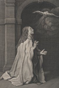 رؤية القديسة تيريزا من أفيلا للحمامة ، كاليفورنيا. 1650.