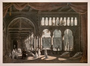 روبرت الشيطان ، زينة للرسم الثاني من الفصل الثالث. 1831. الطباعة الحجرية