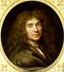 صورة لموليير (1622-1673) جان بابتيست بوكلين. زيت على قماش. قاتمة: 0.55 × 0.48. لوحة لبيير مينارد (1612-1695) حوالي 1658. شانتيلي. متحف كوندي. - بورتريه موليير (1622-1673) جان بابتيست بوكلين. زيت على قماش. 0.55 × 0.48. بينتي
