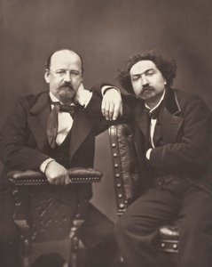 إميل إركمان الكاتب الفرنسي ، 1822-1899 والكاتب الفرنسي الكسندر شاتريان ، 1826-1890 ، ج. 1876