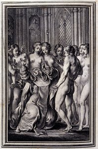 Le Glouches - في "" حكايات وقصص قصيرة في الشعر "" لجان لافونتين. 1776. رسم بي بي شوفارد.