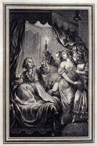 لم نلاحظ كل شيء أبدًا - في "Tales et nouvelles en vers" للمخرج جان لافونتين. 1776. رسم بي بي شوفارد.