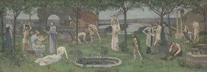 بين الفن والطبيعة ، كاليفورنيا. 1890-95. بواسطة بيير بوفيس دي شافان