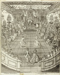 رسم توضيحي من The Dancing Master ، 1734 بواسطة بيير رامو