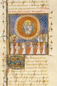 تفاصيل صفحة من "De Proprietatibus Rerum" بواسطة Bartholomeus Anglicus ، في الترجمة الفرنسية لـ Jean Corbechon ، c.1390