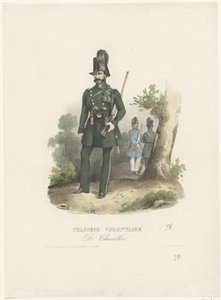 صياد متطوع بلجيكي ، 1831 Chasseur Volontaire De Chasteller (العنوان على الكائن) بواسطة S.Avanzo و Cie.