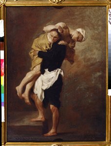 شخصان (رقمان). لوحة بيير سوبليراس (1699-1749). زيت على قماش ، 66 × 49 سم ، حوالي عام 1736. الفن الفرنسي في القرن الثامن عشر. متحف بوشكين للفنون الجميلة ، موسكو.