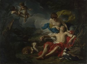 ديانا وإنديميون ، 1745 (زيت على قماش)