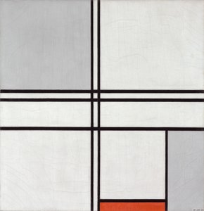 التركيب رقم 1 Gray-Red، 1935. بواسطة بيت موندريان